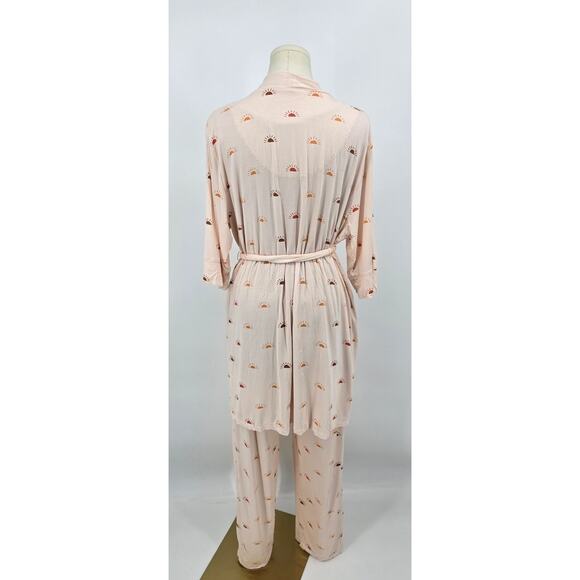 Everly Grey Analise 3-Piece Maternity/Nursing Pajama Set – Sunrise Print - Picture 3 of 10